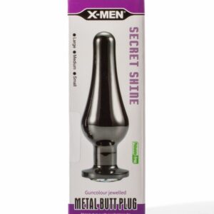X-Men Secret Shine Gun Colour Jewelled Metal Butt Plug S | ViPstore.hu - Erotika webáruház #1 - EAN 5999560516906 | SKU XMEN000221