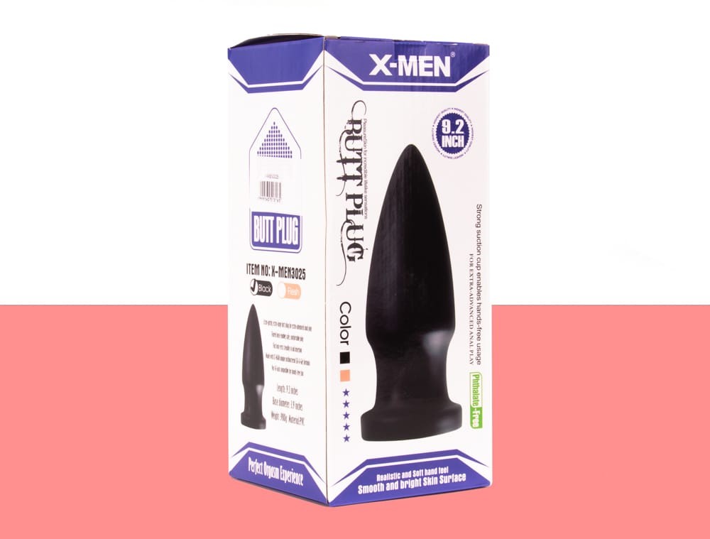 X-MEN 9.2 inch Butt Plug Black | ViPstore.hu - Erotika webáruház #2 - EAN 5999560513165 | SKU XMEN000010