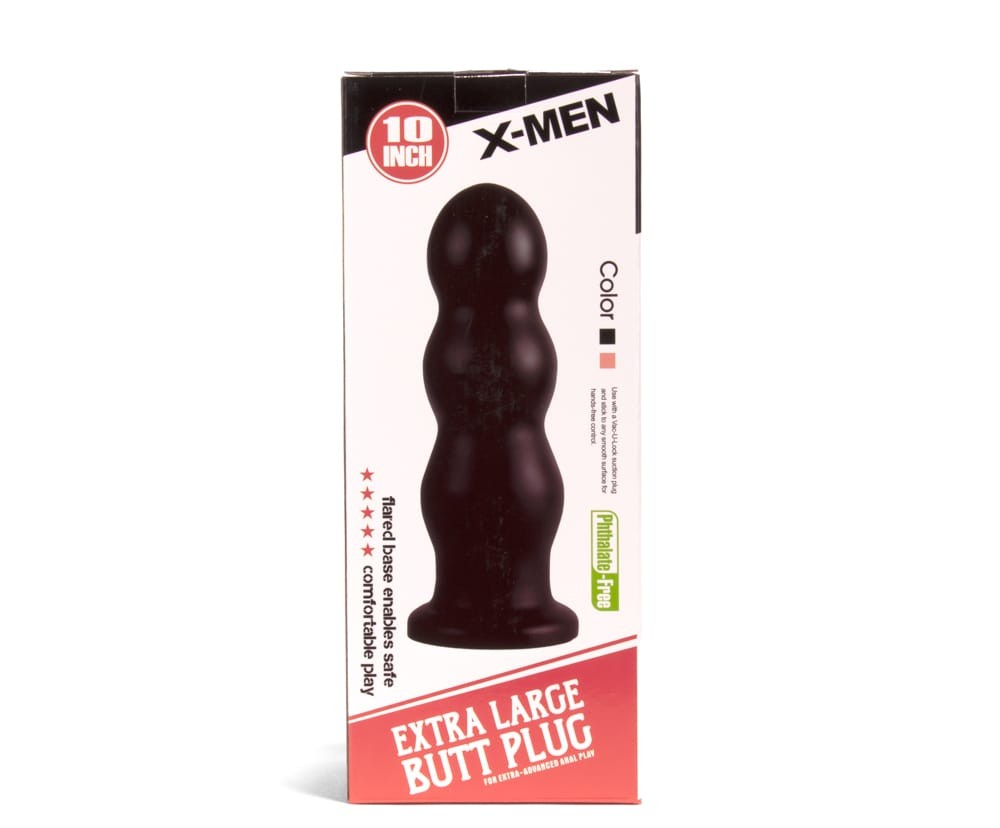 X-MEN 10 inch Butt Plug Black | ViPstore.hu - Erotika webáruház #1 - EAN 5999560513226 | SKU XMEN000016