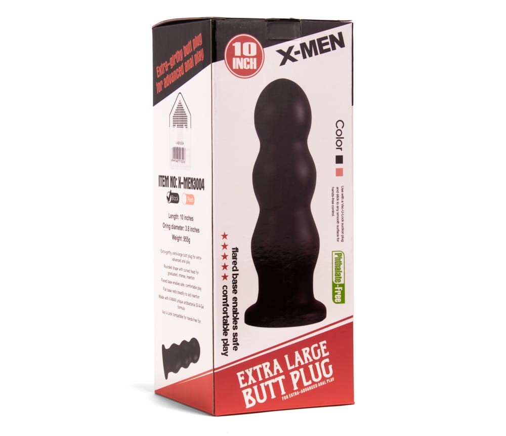 X-MEN 10 inch Butt Plug Black | ViPstore.hu - Erotika webáruház #2 - EAN 5999560513226 | SKU XMEN000016