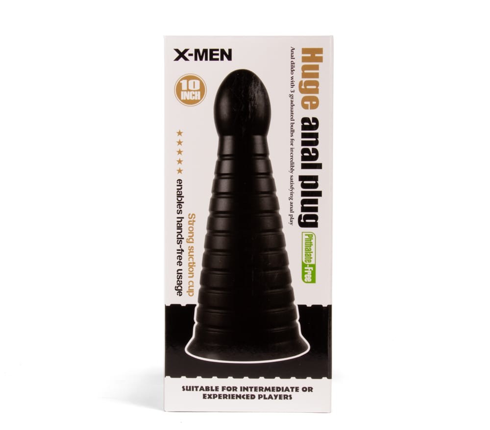 X-MEN 10 inch Huge Anal Plug Black | ViPstore.hu - Erotika webáruház #1 - EAN 5999560513240 | SKU XMEN000018