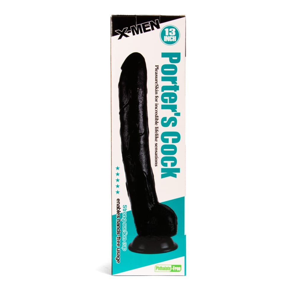 X-MEN Porter's 13 inch Cock Black | ViPstore.hu - Erotika webáruház #1 - EAN 5999560513431 | SKU XMEN000037