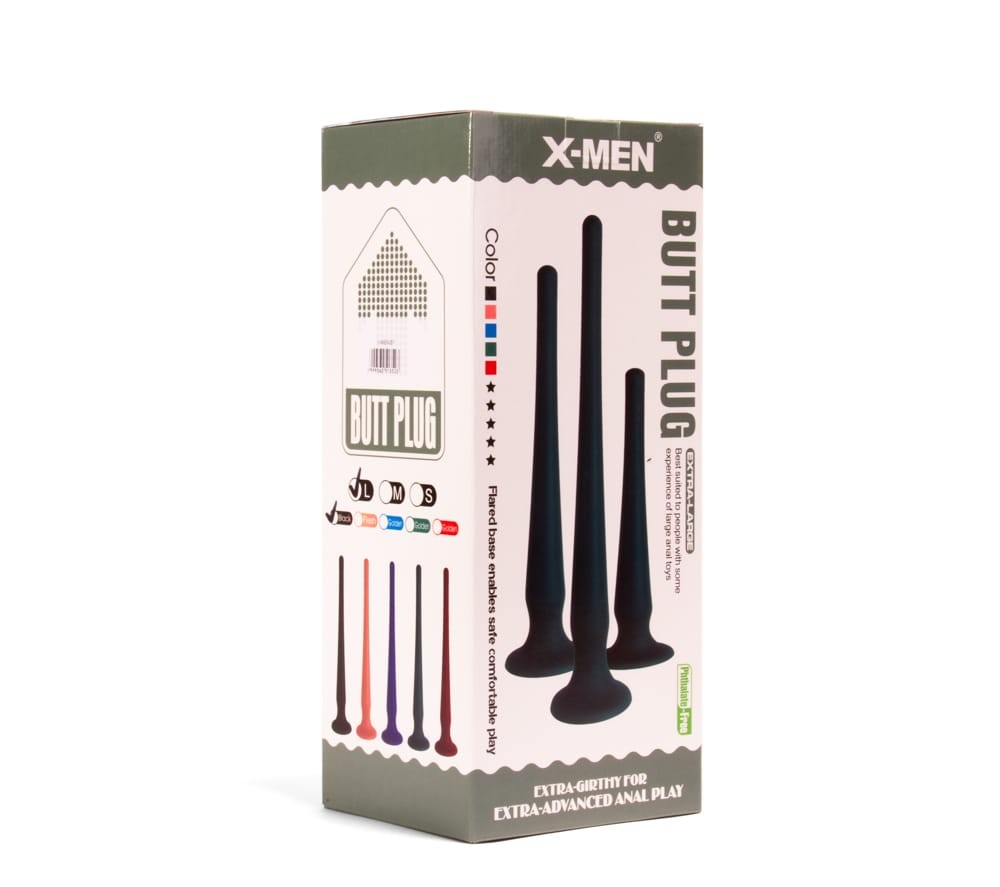 X-MEN Butt Plug Size L Black | ViPstore.hu - Erotika webáruház #2 - EAN 5999560513523 | SKU XMEN000046