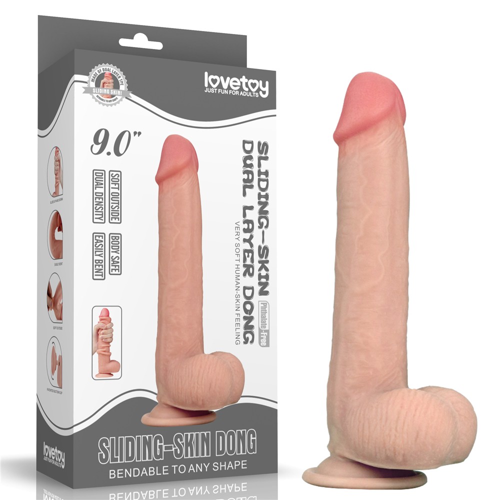 9'' Sliding Skin Dual Layer Dong 1 | ViPstore.hu - Erotika webáruház #1 - EAN 6970260906357 | SKU LVTOY00291