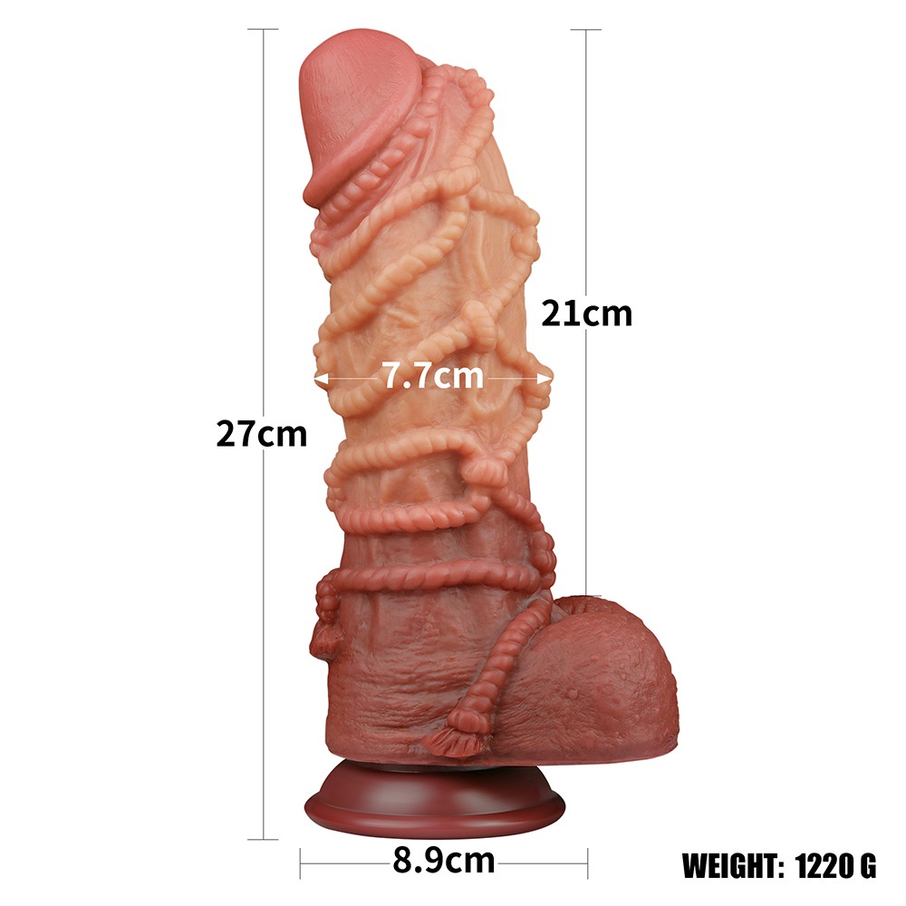 10.5'' Dual layered Platinum Silicone Cock with Rope | ViPstore.hu - Erotika webáruház #5 - EAN 6970260906777 | SKU LVTOY00679