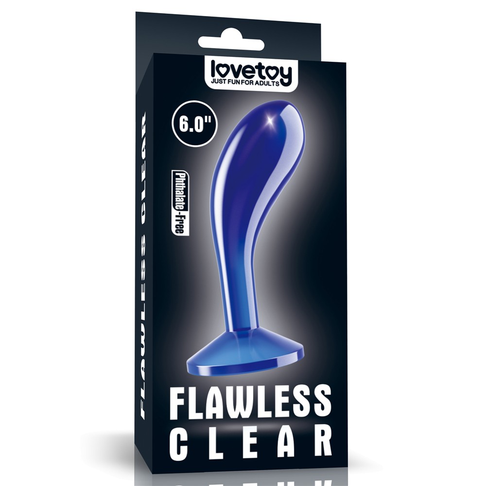 Flawless Clear Prostate Plug 6.0'' Blue | ViPstore.hu - Erotika webáruház #1 - EAN 6970260906784 | SKU LVTOY00693