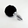 Spiral Pompon Metal Plug Black | ViPstore.hu - Erotika webáruház #1 - EAN 6970260904599 | SKU LVTOY00695