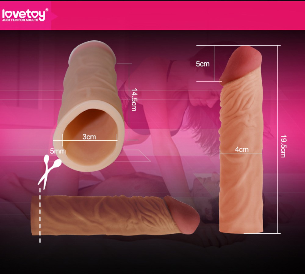 Pleasure X-Tender Penis Sleeve Brown 3 | ViPstore.hu - Erotika webáruház #2 - EAN 6970260909822 | SKU LVTOY00156