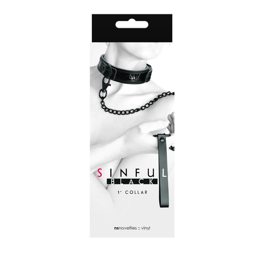 Sinful - 1'' Collar - Black | ViPstore.hu - Erotika webáruház #1 - EAN 657447102431 | SKU NSTOYS0810