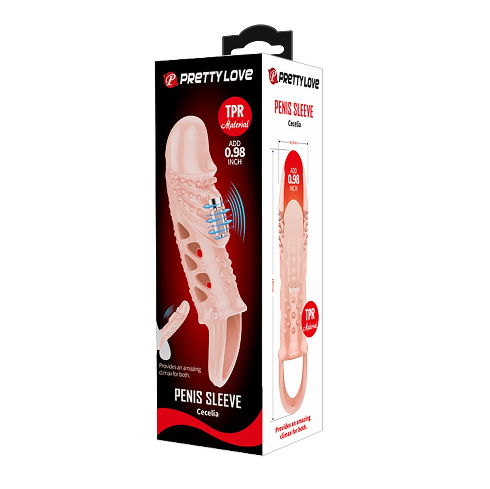 Pretty Love Penis Sleeve Cecilia Flesh | ViPstore.hu - Erotika webáruház #1 - EAN 6959532333800 | SKU DEBRA01550