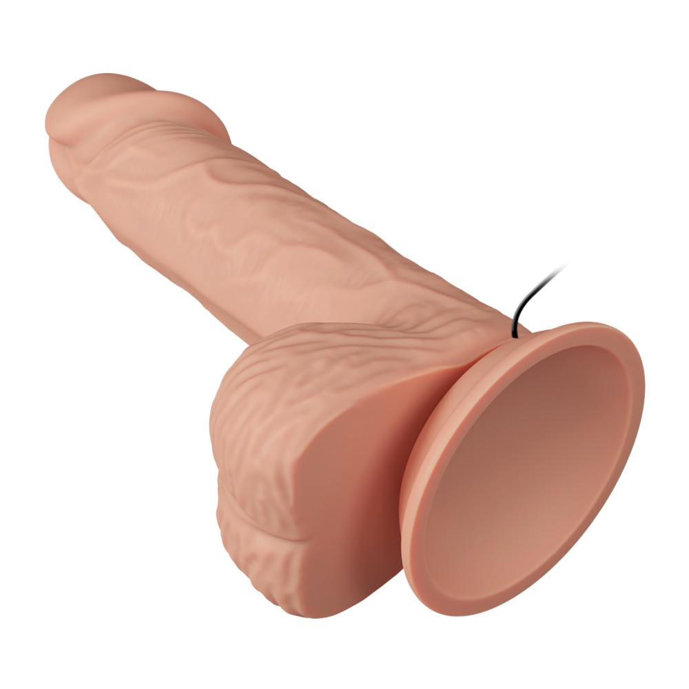Beautiful Catoblepas 8,1 " Vibrating Dildo Flesh - Image 8