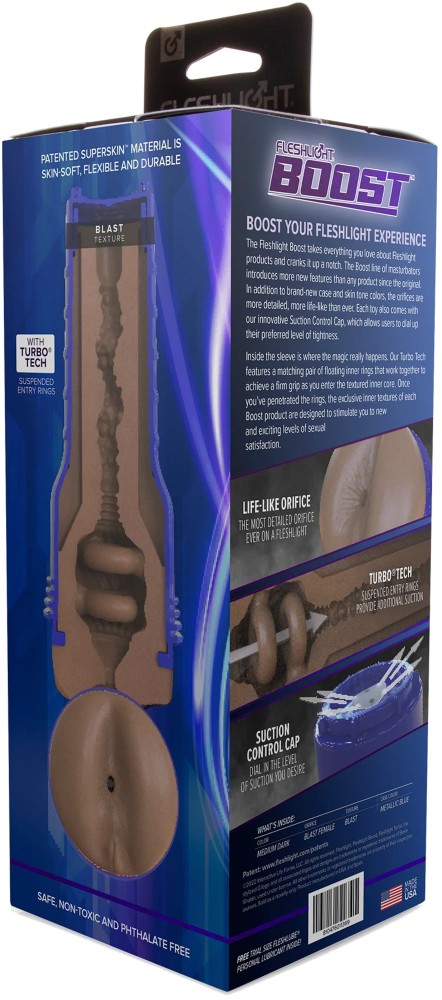 Fleshlight Boost Blast Medium Dark (RP) | ViPstore.hu - Erotika webáruház #3 - EAN 810476011369 | SKU FLESH00303