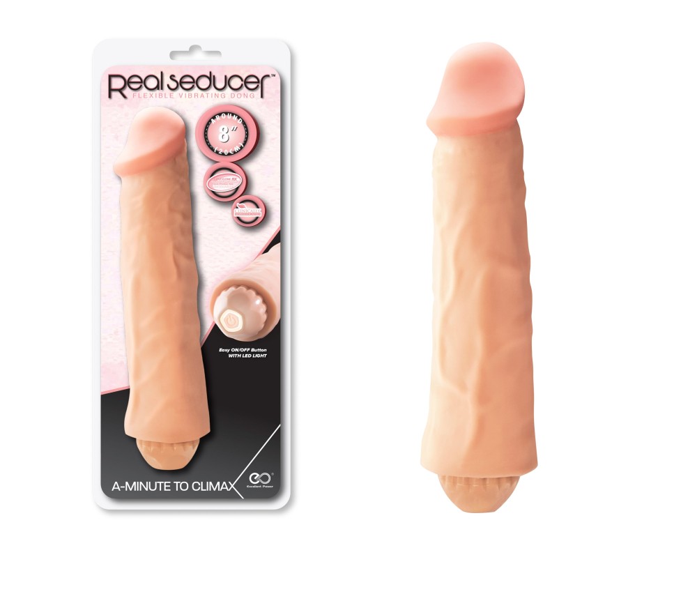 REAL SEDUCER Flexible Vibrating Dong 8"_B0O25_4 | ViPstore.hu - Erotika webáruház #1 - EAN 4897078629990 | SKU NMC0002359