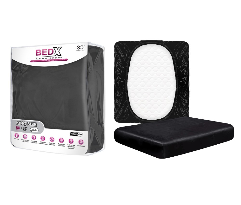 BED X - MATTRESS PROTECTOR - KING SIZE BLACK | ViPstore.hu - Erotika webáruház #1 - EAN 4897078631535 | SKU NMC0002279