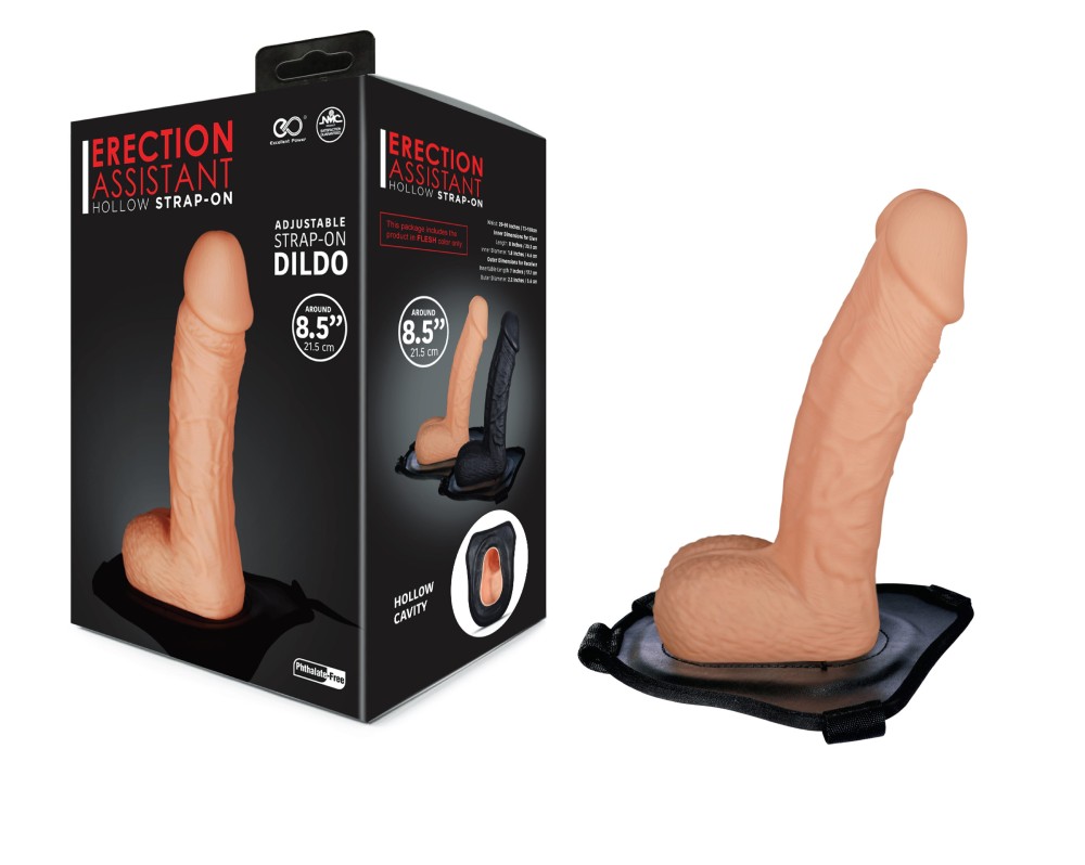 ERECTION ASSISTANT 8.5" HOLLOW STRAP-ON | ViPstore.hu - Erotika webáruház #1 - EAN 4897078630958 | SKU NMC0002305