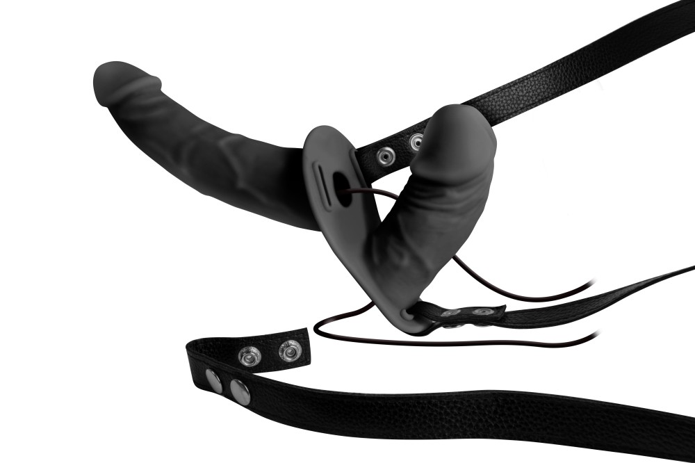 DOUBLE THRUSTER VIBE WITH HARNESS BLACK | ViPstore.hu - Erotika webáruház #2 - EAN 4897078620706 | SKU NMC0002429