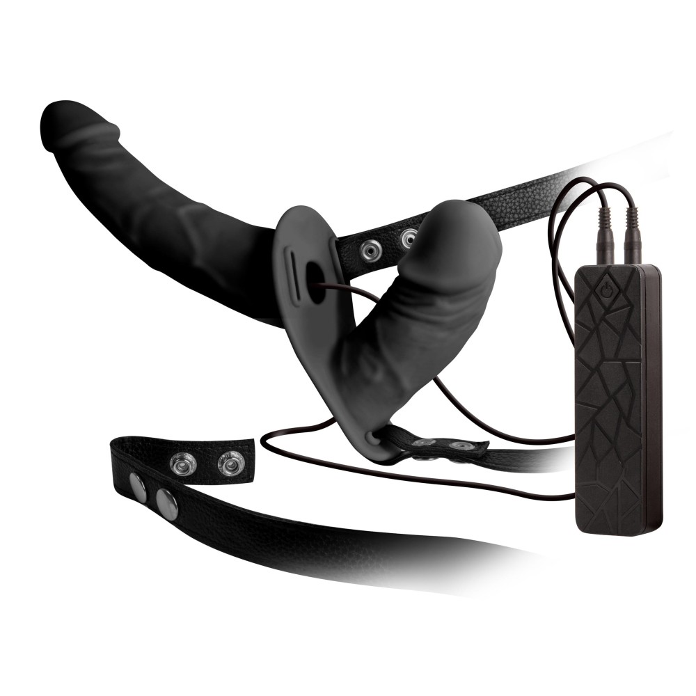 DOUBLE THRUSTER VIBE WITH HARNESS BLACK | ViPstore.hu - Erotika webáruház #3 - EAN 4897078620706 | SKU NMC0002429