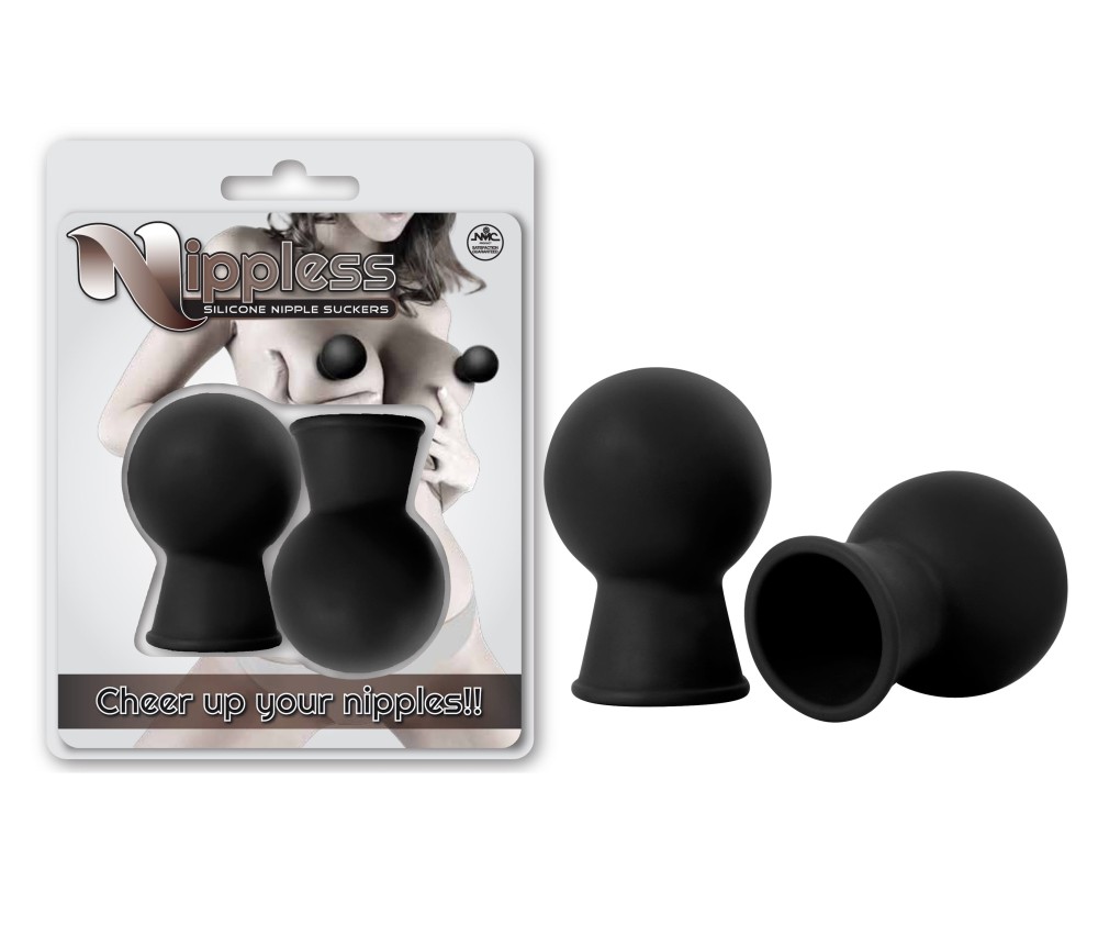NIPPLESS SILICONE NIPPLE SUCKER SET OF 2PCS BLACK | ViPstore.hu - Erotika webáruház #1 - EAN 4892503164473 | SKU NMC0002447