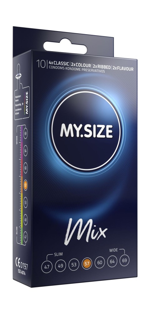 MY SIZE MIX Condoms 57 mm (10 pieces) | ViPstore.hu - Erotika webáruház #1 - EAN 4025838910570 | SKU MSMIX05710