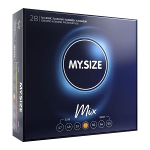 MY SIZE MIX Condoms 57 mm (28 pieces) | ViPstore.hu - Erotika webáruház #1 - EAN 4025838928575 | SKU MSMIX05728