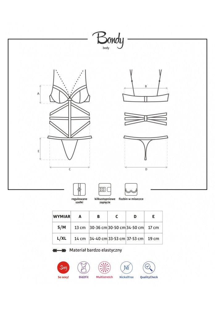 Bondy teddy S/M | ViPstore.hu - Erotika webáruház #3 - EAN 5901688209288 | SKU OBSES00608