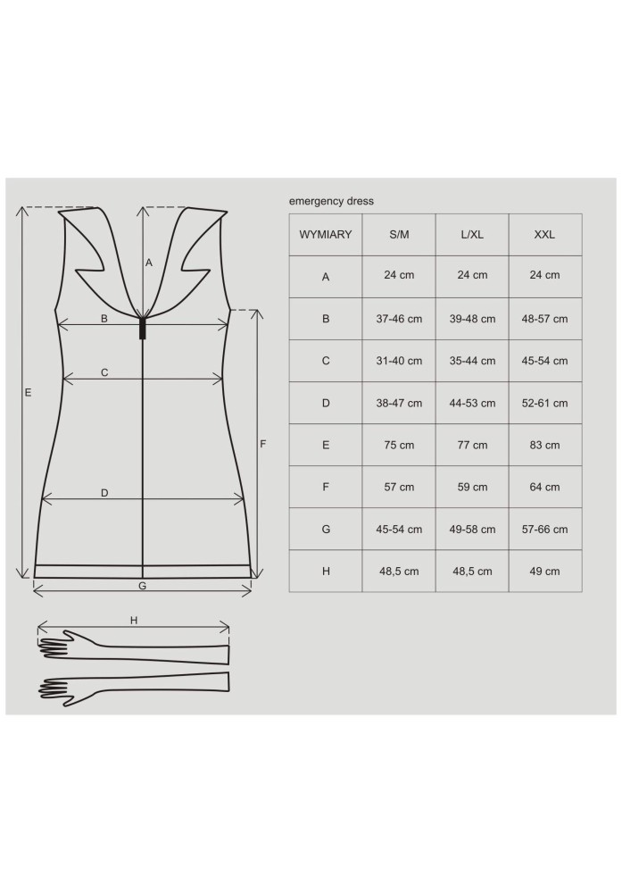 Emergency dress S/M + stethoscope | ViPstore.hu - Erotika webáruház #2 - EAN 5900308550465 | SKU OBSES00634