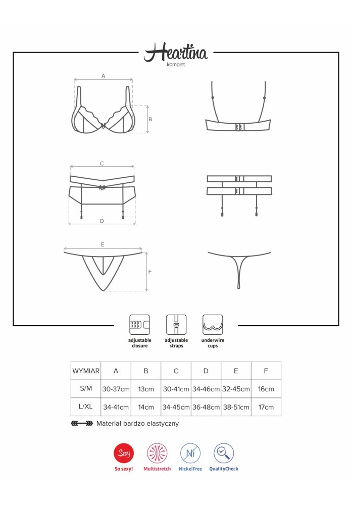 Heartina 3 pcs set S/M | ViPstore.hu - Erotika webáruház #3 - EAN 5901688211519 | SKU OBSES00681