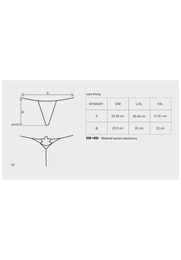 Luiza thong red L/XL | ViPstore.hu - Erotika webáruház #3 - EAN 5900308555385 | SKU OBSES00732