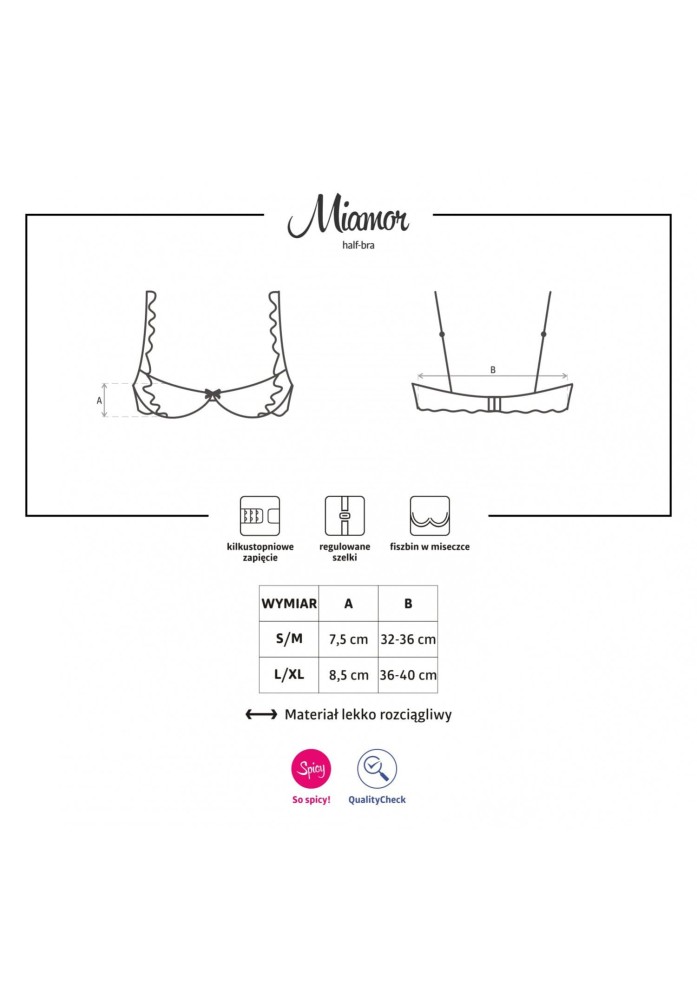 Miamor half-bra L/XL | ViPstore.hu - Erotika webáruház #2 - EAN 5901688209868 | SKU OBSES00763