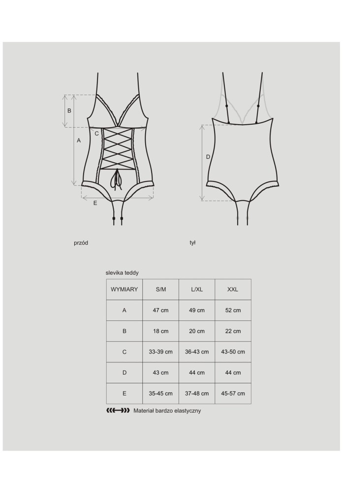Slevika teddy S/M | ViPstore.hu - Erotika webáruház #3 - EAN 5901688205402 | SKU OBSES00845