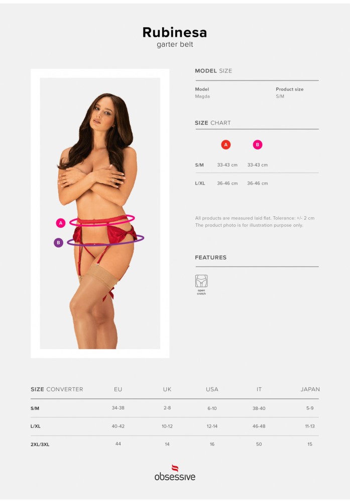 Rubinesa garter belt & crotchles thong L/XL_B0O25_7 | ViPstore.hu - Erotika webáruház #7 - EAN 5901688234761 | SKU OBSES01806