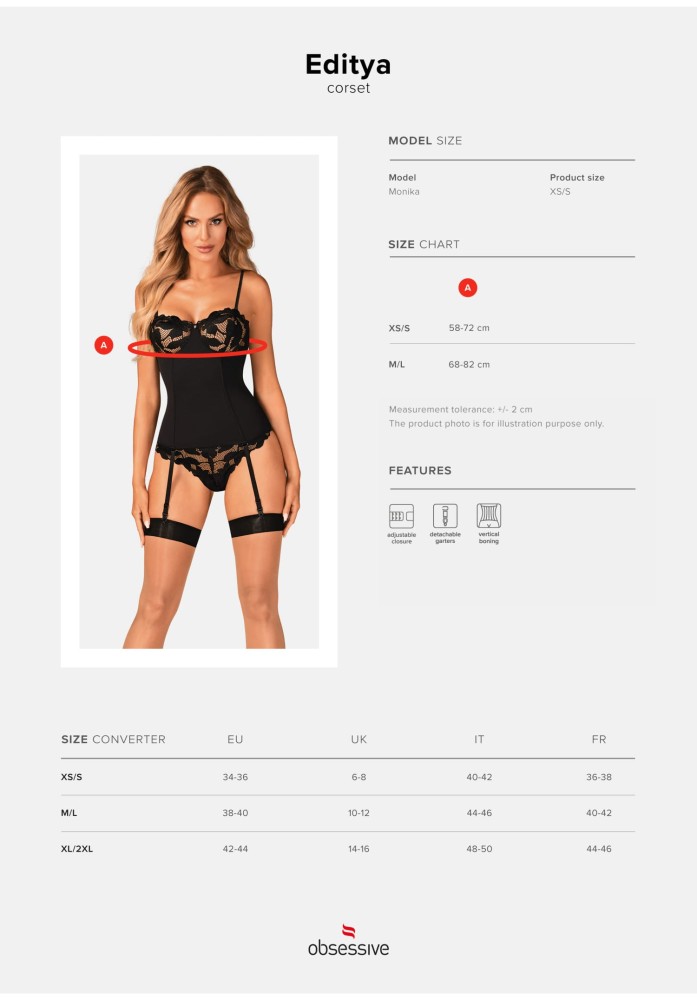 Editya corset M/L | ViPstore.hu - Erotika webáruház #7 - EAN 5901688238318 | SKU OBSES01884