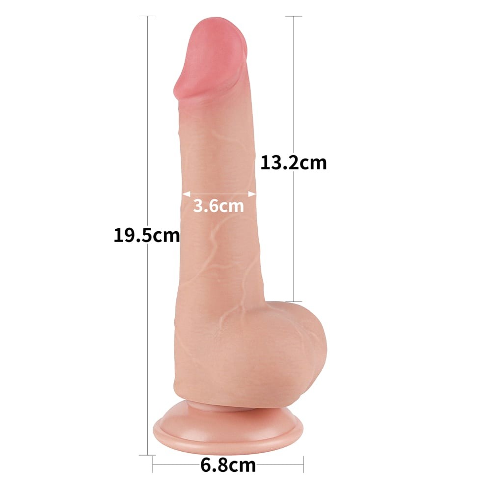 7.5'' Sliding Skin Dual Layer Dong Flesh II_B15O50_3 | ViPstore.hu - Erotika webáruház #3 - EAN 6942063400271 | SKU LVTOY00719