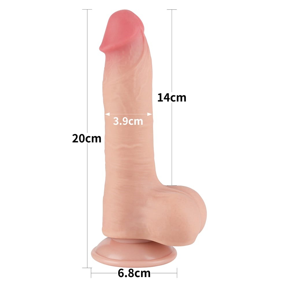 8'' Sliding Skin Dual Layer Dong Flesh I_B15O50_3 | ViPstore.hu - Erotika webáruház #4 - EAN 6942063400295 | SKU LVTOY00721