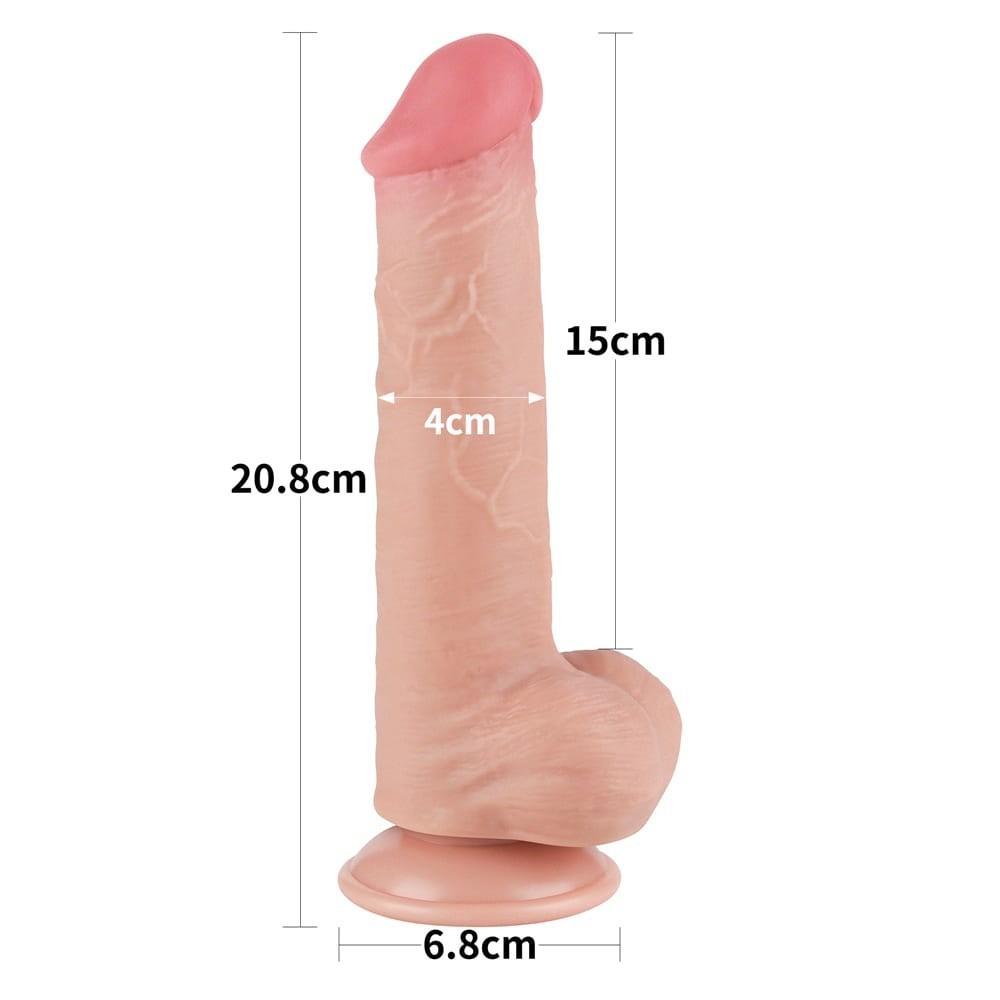 8'' Sliding Skin Dual Layer Dong Flesh III_B15O50_3 | ViPstore.hu - Erotika webáruház #4 - EAN 6942063400318 | SKU LVTOY00723