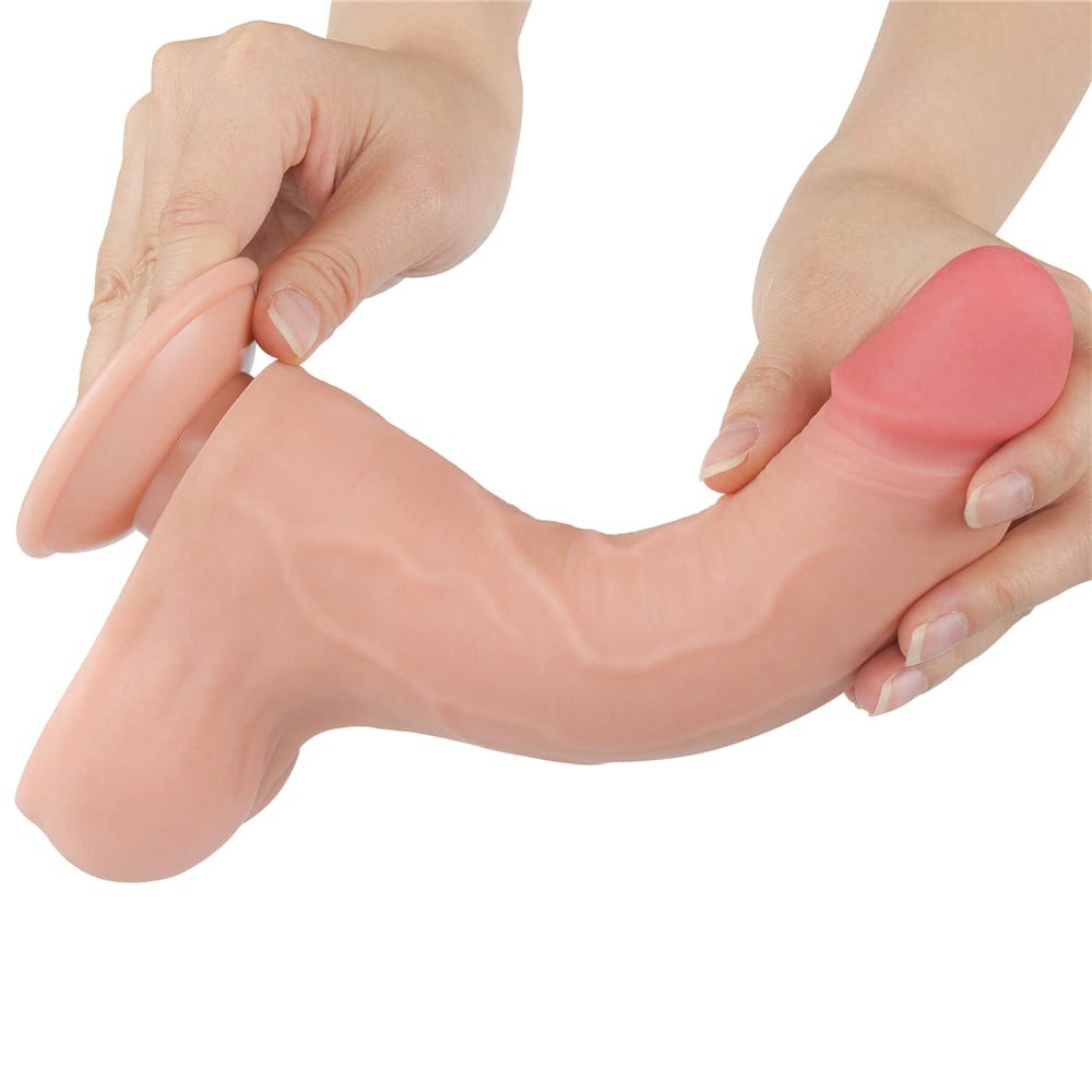 8.5'' Sliding Skin Dual Layer Dong Flesh II_B15O50_3 | ViPstore.hu - Erotika webáruház #7 - EAN 6942063400332 | SKU LVTOY00725