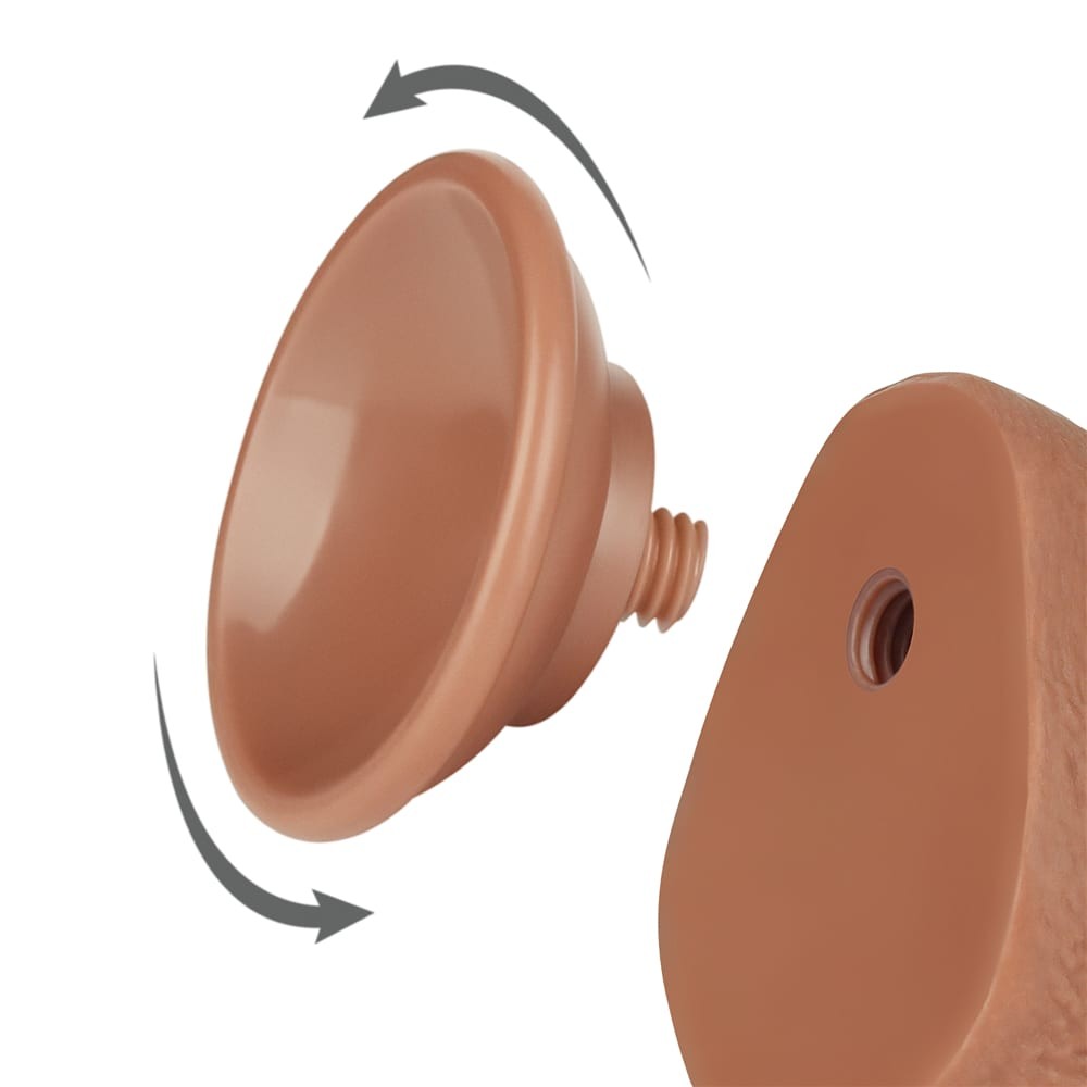 7.5'' Sliding Skin Dual Layer Dong Brown I | ViPstore.hu - Erotika webáruház #4 - EAN 6942063400370 | SKU LVTOY00729
