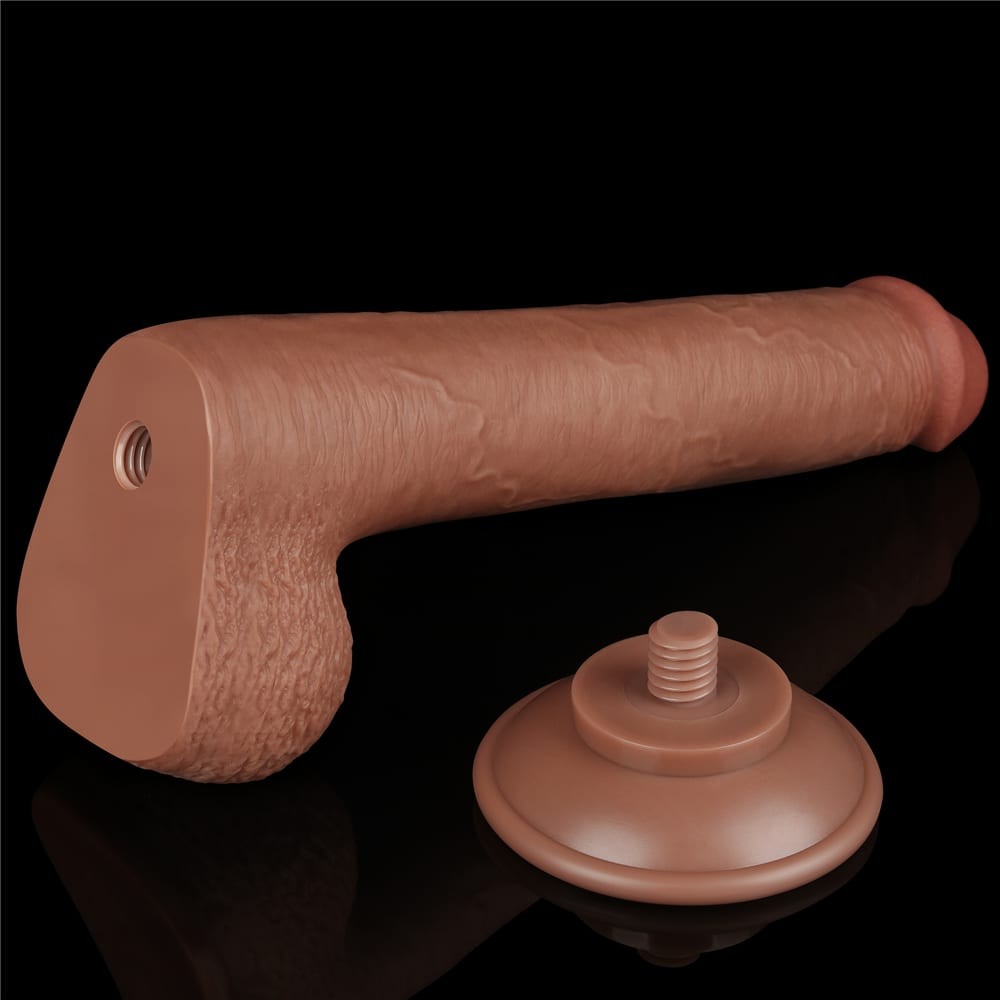 9'' Sliding Skin Dual Layer Dong Brown_B15O50_3 | ViPstore.hu - Erotika webáruház #3 - EAN 6942063400455 | SKU LVTOY00737