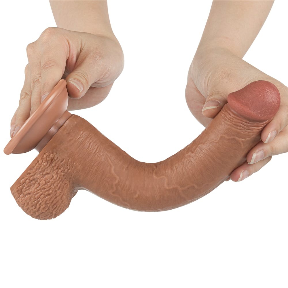 9'' Sliding Skin Dual Layer Dong Brown_B15O50_3 | ViPstore.hu - Erotika webáruház #8 - EAN 6942063400455 | SKU LVTOY00737