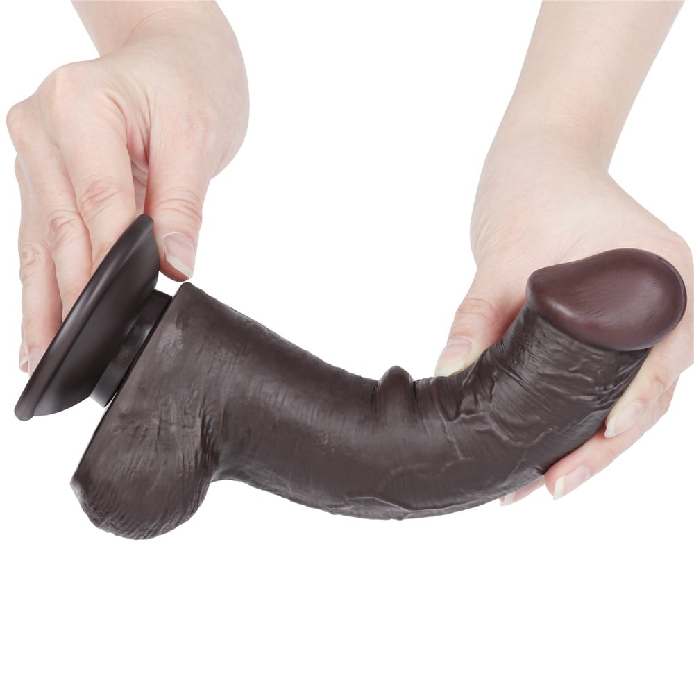8'' Sliding Skin Dual Layer Dong Black III_B15O50_3 | ViPstore.hu - Erotika webáruház #8 - EAN 6942063400530 | SKU LVTOY00745