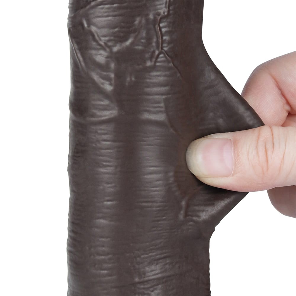 8'' Sliding Skin Dual Layer Dong Black III_B15O50_3 | ViPstore.hu - Erotika webáruház #10 - EAN 6942063400530 | SKU LVTOY00745