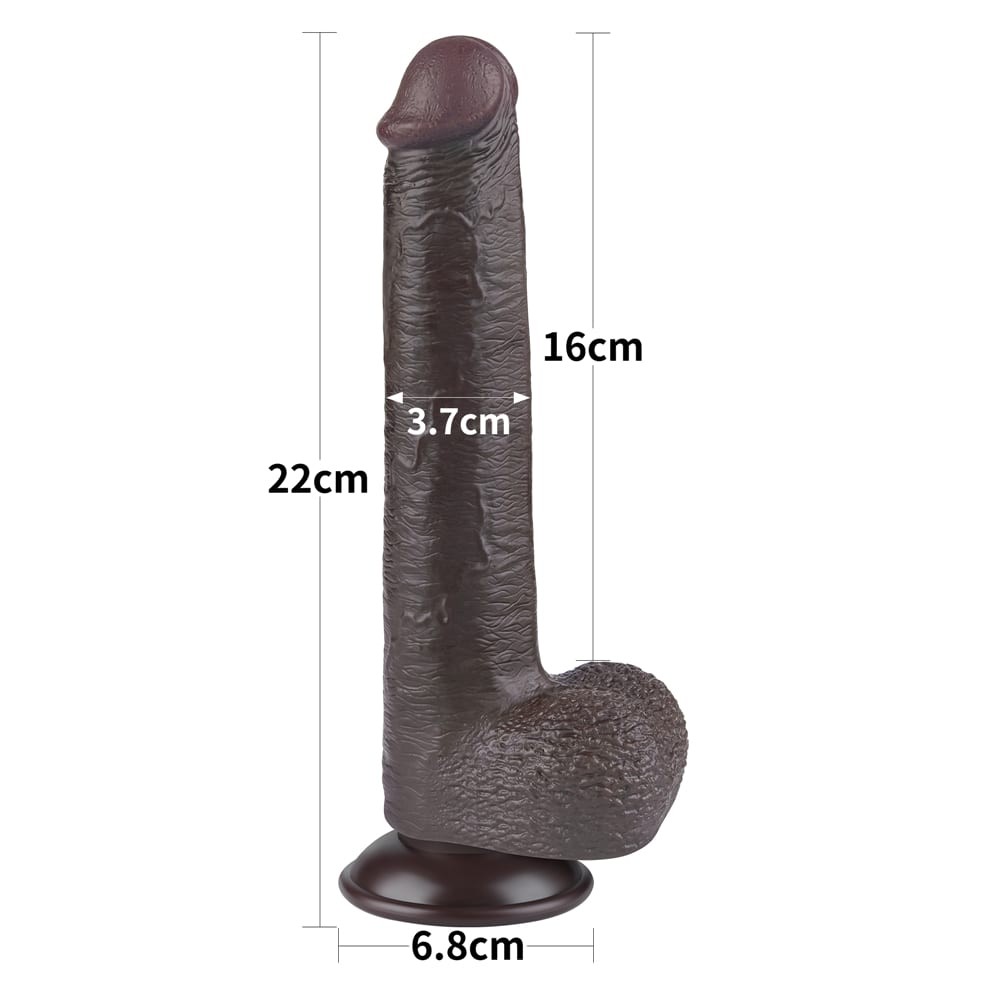 9'' Sliding Skin Dual Layer Dong Black_B15O50_3 | ViPstore.hu - Erotika webáruház #5 - EAN 6942063400561 | SKU LVTOY00748