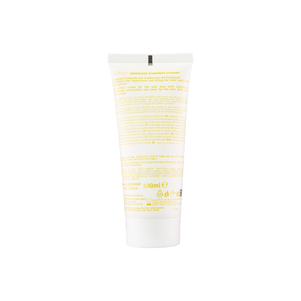 PRORINO Sensitive Anal Comfort Cream - unisex 100 ml | ViPstore.hu - Erotika webáruház #6 - EAN 4042342007275 | SKU HOT0078001