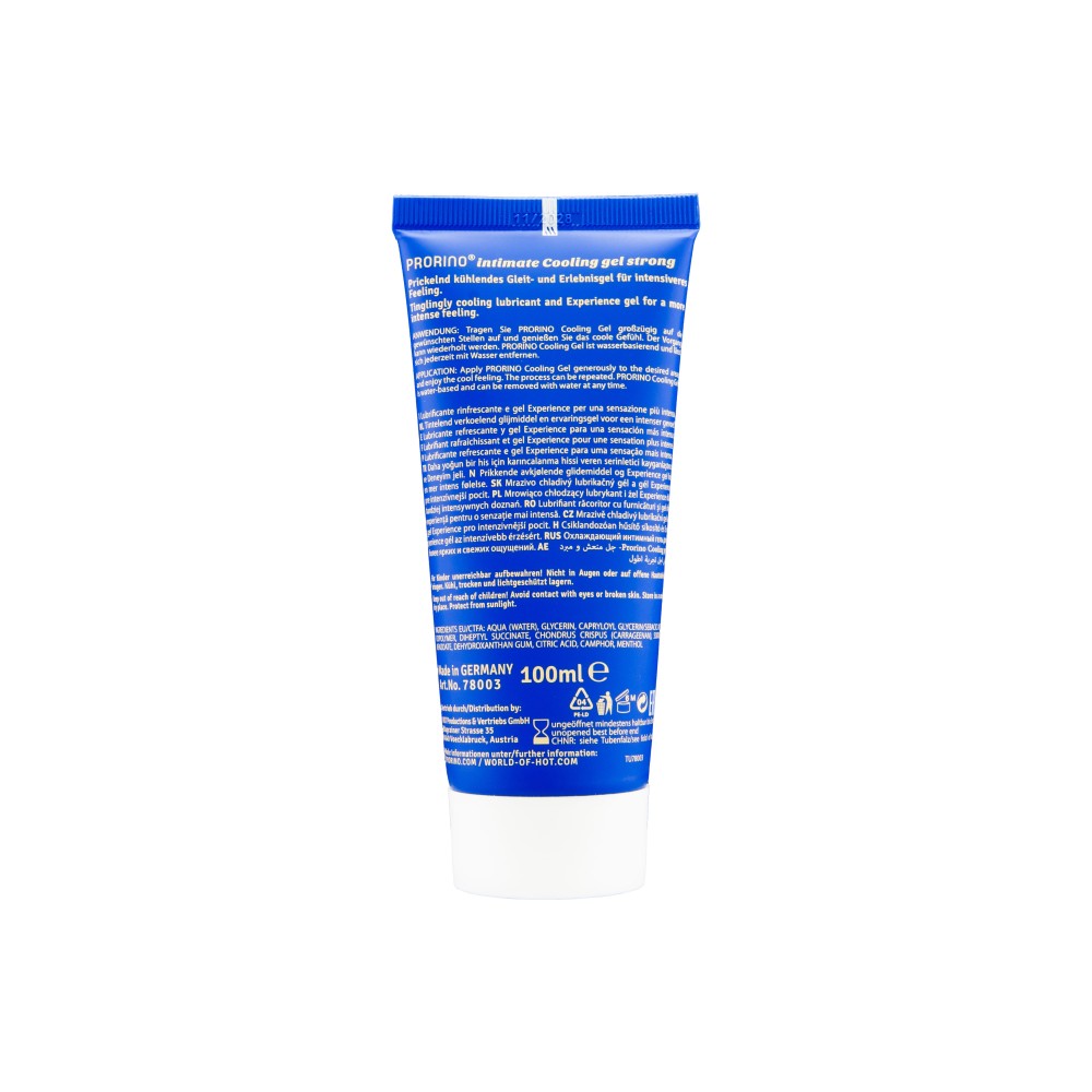 PRORINO Cooling Gel "strong" 100 ml | ViPstore.hu - Erotika webáruház #6 - EAN 4042342007299 | SKU HOT0078003