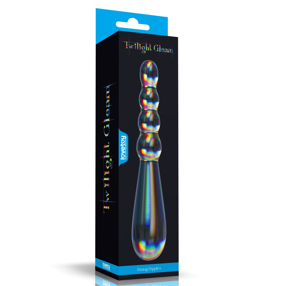 Twilight Gleam Glass Dildo- Rising Ripples | ViPstore.hu - Erotika webáruház #1 - EAN 6942063400738 | SKU LVTOY00752