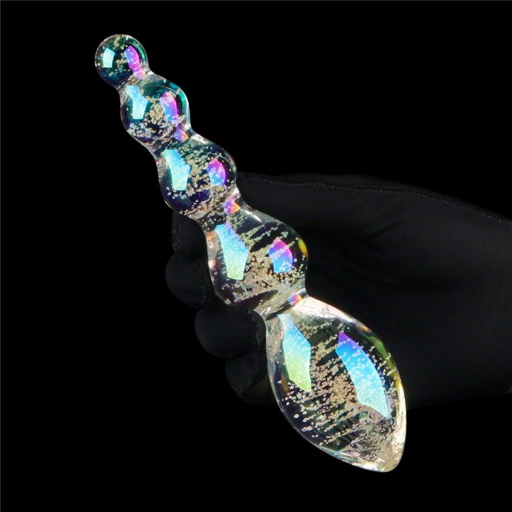 Glow-in-the-dark Twilight Gleam Glass Dildo-Tantalizing Orbs | ViPstore.hu - Erotika webáruház #2 - EAN 6942063400707 | SKU LVTOY00767