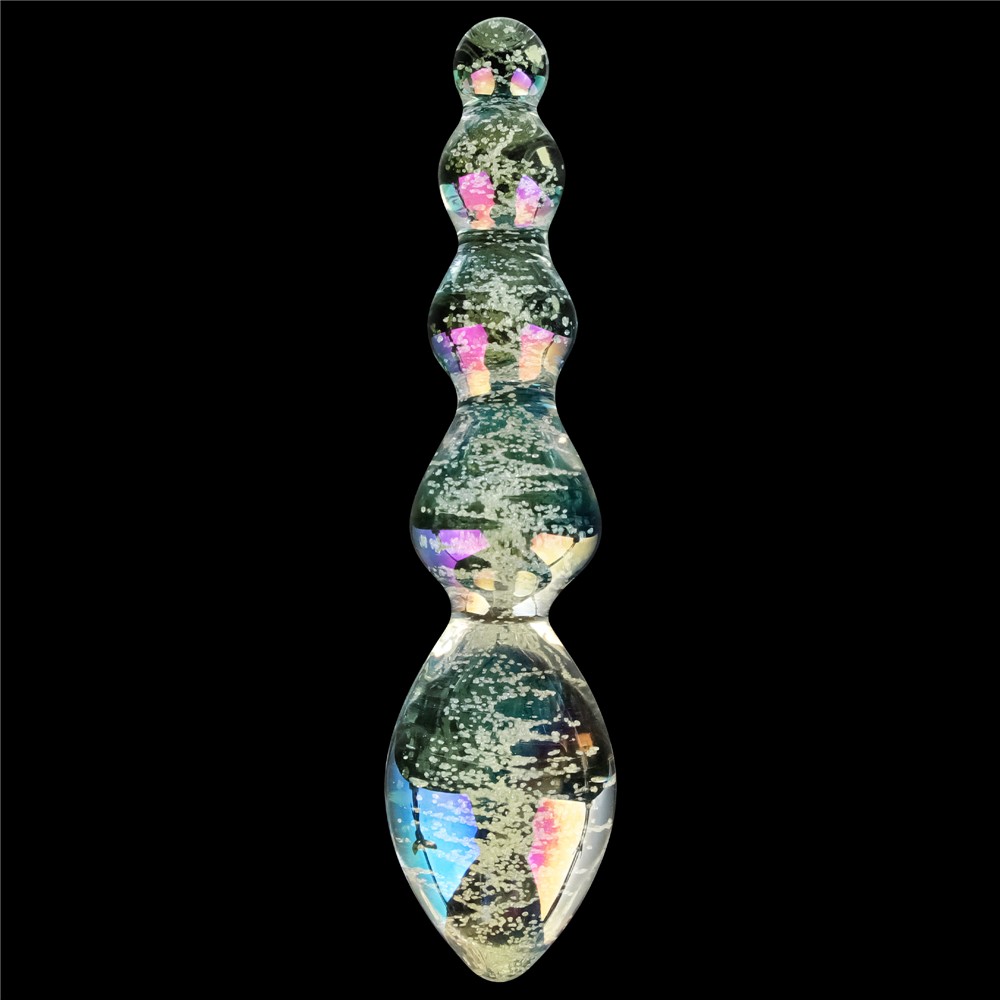 Glow-in-the-dark Twilight Gleam Glass Dildo-Tantalizing Orbs | ViPstore.hu - Erotika webáruház #3 - EAN 6942063400707 | SKU LVTOY00767