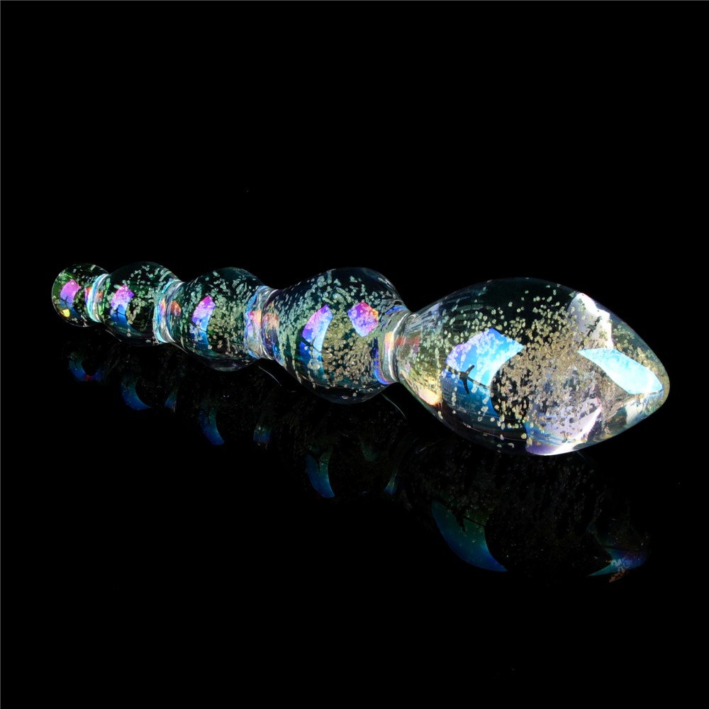 Glow-in-the-dark Twilight Gleam Glass Dildo-Tantalizing Orbs | ViPstore.hu - Erotika webáruház #4 - EAN 6942063400707 | SKU LVTOY00767