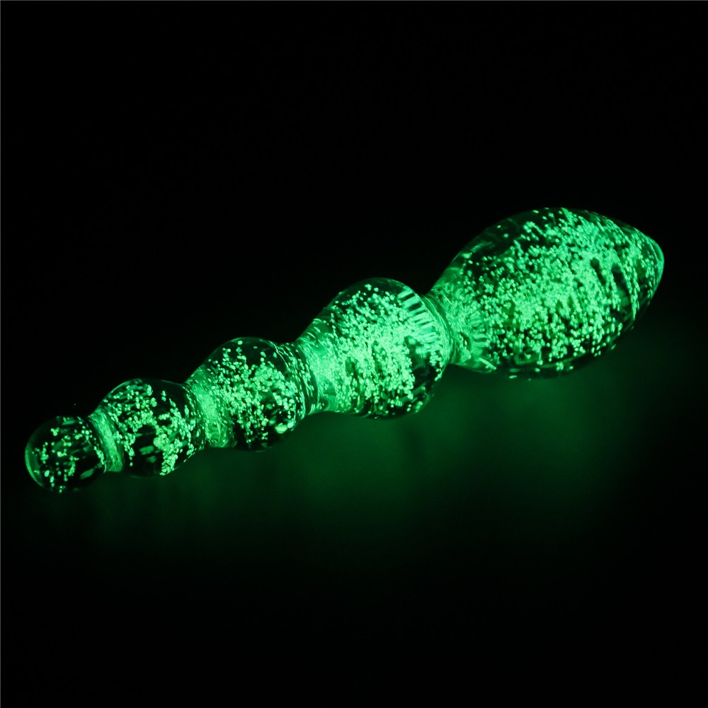 Glow-in-the-dark Twilight Gleam Glass Dildo-Tantalizing Orbs | ViPstore.hu - Erotika webáruház #6 - EAN 6942063400707 | SKU LVTOY00767