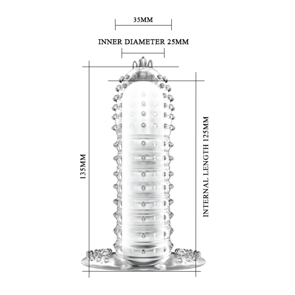 Penis Sleeve Clear 3 | ViPstore.hu - Erotika webáruház #5 - EAN 6959532300178 | SKU DEBRA01582